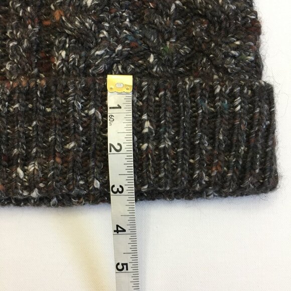 INTERMIX Italian Yan Womens Beanie Brown Multi-Color Wool Silk Blend One Size - Picture 9 of 12